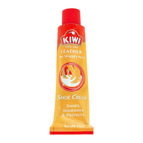 Kiwi Shoe Cream Tube, Light Tan