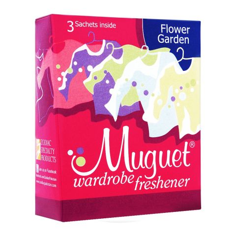 Muguet Wardrobe Freshener, Flower Garden, 3 Sachets