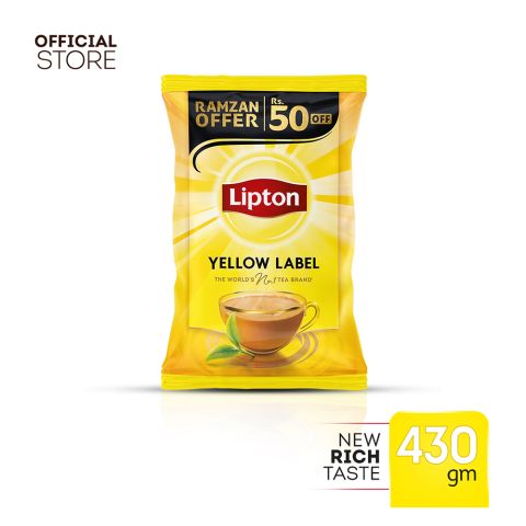 Lipton Yellow Label Black Tea 430g - New Superior Taste - Chai Chahiye