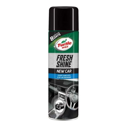 Turtle Wax Fresh Shine New Car, Cockpit Shine & Air Freshener, 500ml