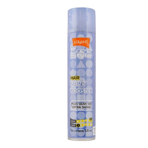 Lolane Free Style Shine Booster Hair Spray, Extra Shine, 320ml