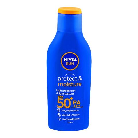 Nivea Sun Protect & Moisture High Protection & Light Texture Lotion SPF50, 125ml