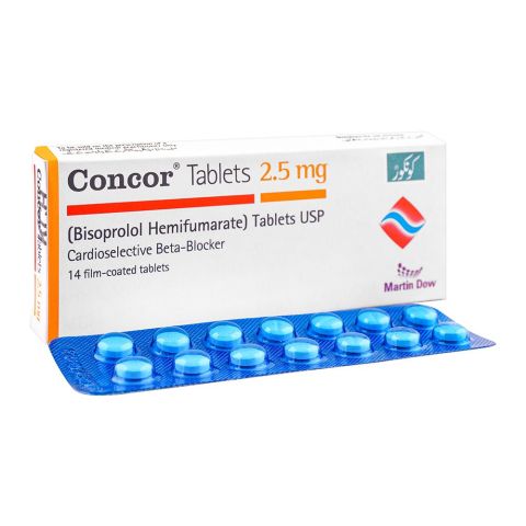 Martin Dow Concor Tablet, 2.5mg, 14-Pack