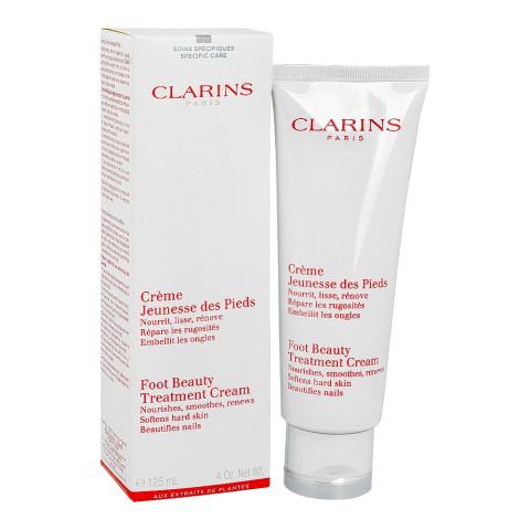 Clarins Paris Foot Beauty Moisturizing Treatment Cream, 125ml