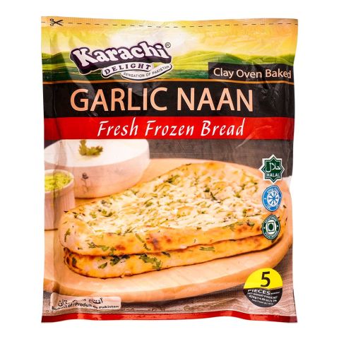 Karachi Delight Garlic Nan 5 Pieces