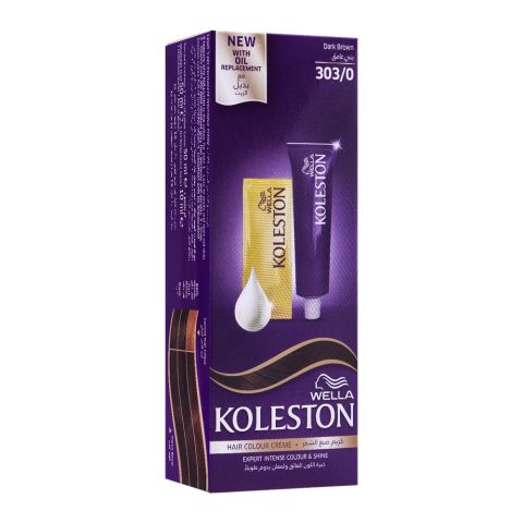 Wella Koleston Hair Color Creme, 303/0, Dark Brown