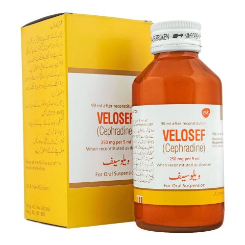 GSK Velosef Suspension, 250mg/90ml