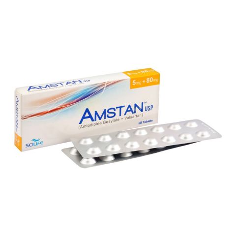 Scilife Pharma Amstan Tablet, 5mg + 80mg, 28-Pack