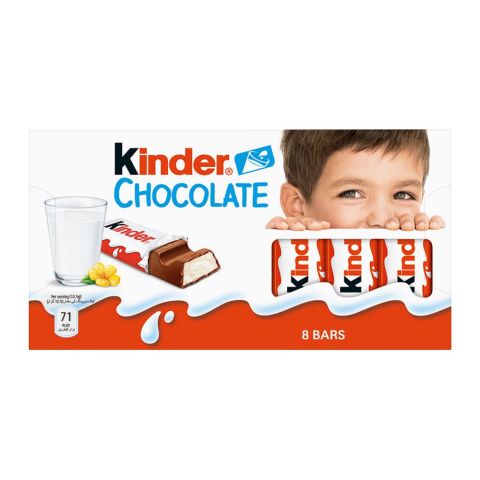 Kinder Chocolate, 8 Bars, 100g