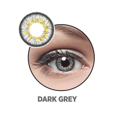 Optiano Soft Color Contact Lenses, Dark Grey