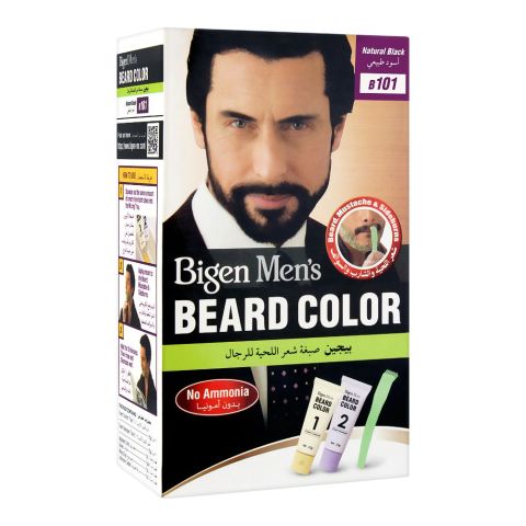 Bigen Men's Beard Color, Natural Black B101