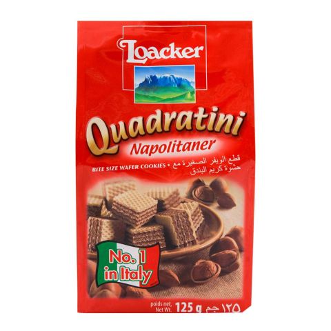 Loacker Quadratini Napolitaner Wafer 125gm