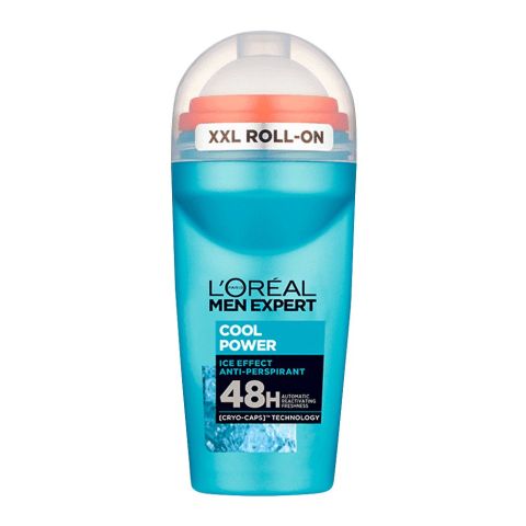 L'Oreal Paris Men Expert Cool Power 48H Ice Effect Anti-Perspirant Roll On, 50ml