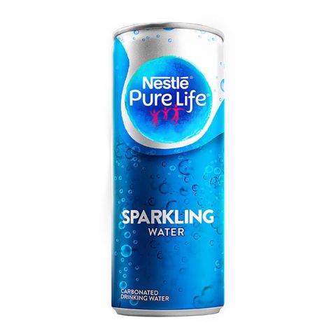 Nestle Pure Life Sparkling Water, 250ml Can