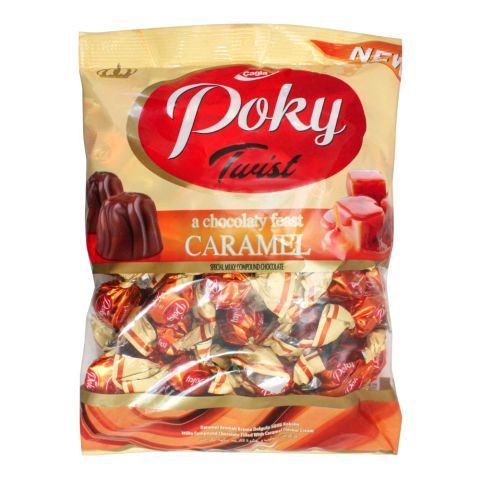 Cagla Poky Twist Caramel Chocolate, Pouch, 1000g