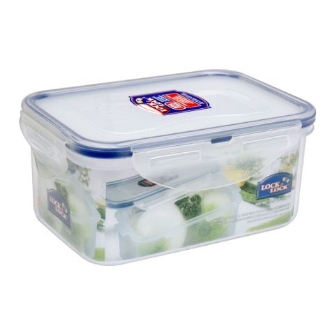 Lock & Lock Air Tight Rectangular Short Food Container, 600ml, LLHPL811