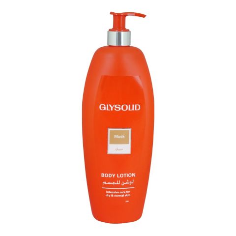 Glysolid Musk Body Lotion, For Dry & Normal Skin, 500ml