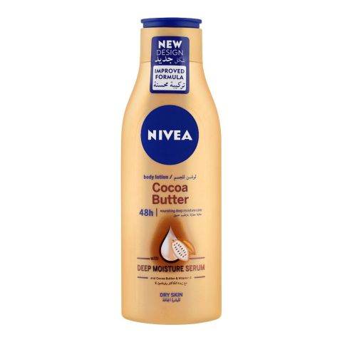 Nivea Cocoa Butter Dry Skin Body Lotion, With Deep Moisture Serum, 250ml