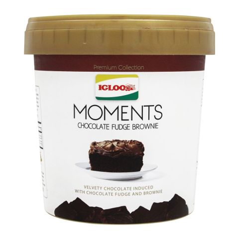 Igloo Moments Chocolate Fudge Brownie Frozen Dessert, 1000ml