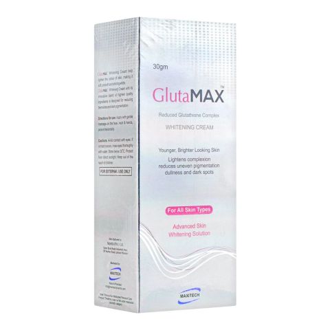 Maxitech Gluta Max Whitening Cream, 30g