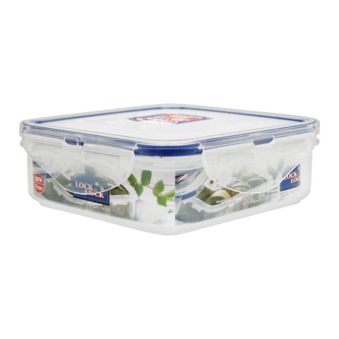 Lock & Lock Air Tight Square Short Food Container, 430ml, LLHPL852