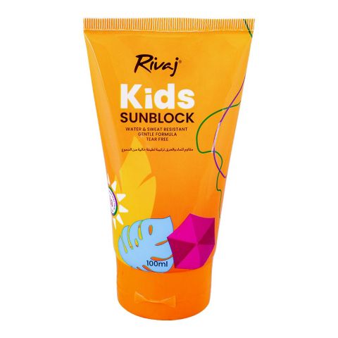 Rivaj Kids Swim & Play Sunblock, SPF-50+, 100ml