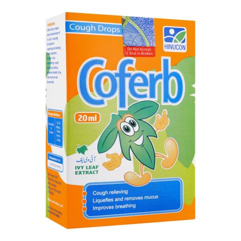 Hilton Pharma Coferb Cough Drops, 20ml