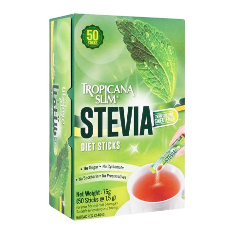 Tropicana Slim Zero Calorie Stevia Diet Sticks, 5-Pack