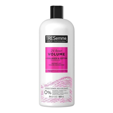 Tresemme 24 Hour Volume Conditioner For Fine Hair, Formulated With Pro Style Technology, 0% Parabens, 828ml
