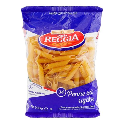 Reggia Penne Ziti Rigate Pasta, 500g