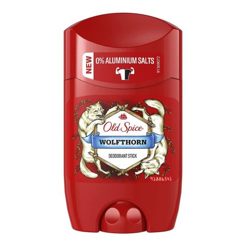 Old Spice Wolfthorn, 0% Aluminium Salts Deodorant Stick, 50ml