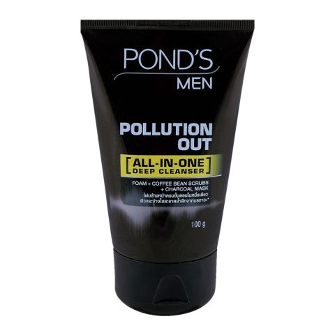 Pond's Men Pollution Out All-In-One Deep Cleanser Scrub 100g