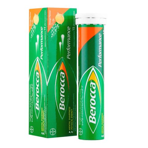 Bayer Pharmaceuticals Berocca Performance Dietary Supplement Tablets, 15-Pack