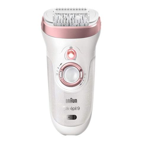 Braun Silk-Epil 9 Legs, Body & Face Epilator, White/Brown, 9-561