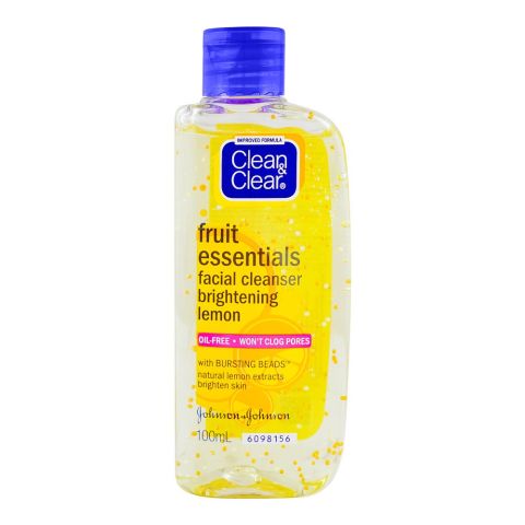 Clean & Clear Fruit Essentials Lemon Facial Wash, 100ml