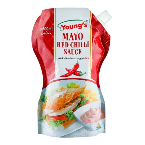 Young's Mayo Red Chilli Sauce, 500ml