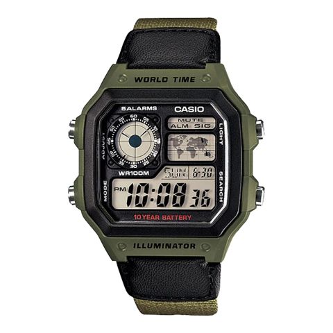 Casio Illuminator Men's Digital Watch, AE-1200WHB-1BVDF