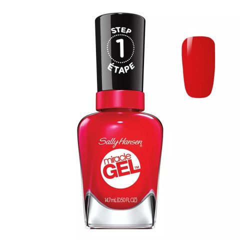 Sally Hansen Miracle Gel Nail Polish, 14.7ml, 470 Red Eye
