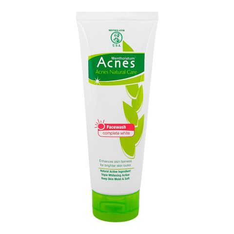 Acnes Complete White Brightening Face Wash, For All Skin Types, 100ml