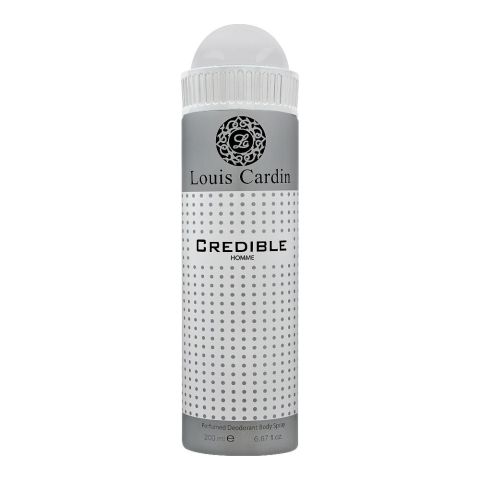 Louis Cardin Credible Homme Deodorant Spray, For Men, 200ml