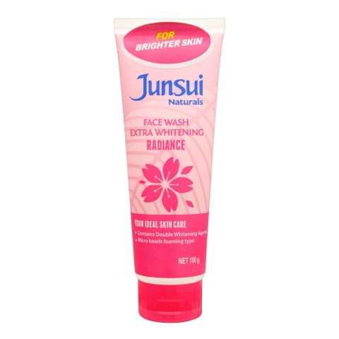 Junsui Radiance Face Wash With Extra Whitening, 100g