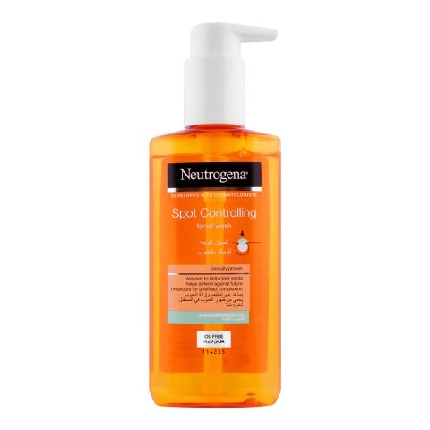 Neutrogena Spot Controlling Facial Wash, Oil Free, 200ml