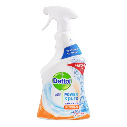 Dettol Power & Pure Advance Kitchen Cleaner, Trigger 1000ml