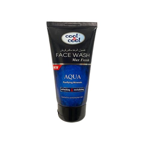 Cool & Cool Men Max Fresh Face Wash, Normal to Combination Skin, 150ml