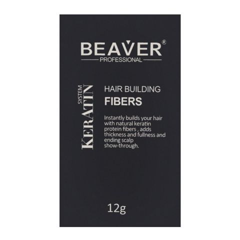 Beaver Professional Keratin System Hair Building Fibers Light Brown 12g