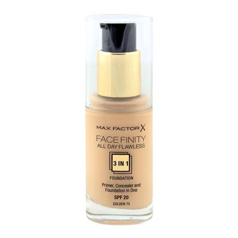 Max Factor Facefinity All Day Flawless 3in1 Foundation 75 Golden