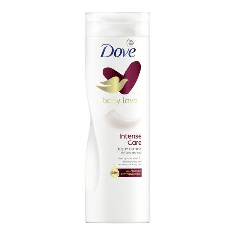 Dove Body Love Intense Care Body Lotion, For Very Dry Skin, With Ceramide Restoring Serum, 400ml