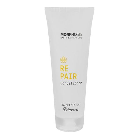 Framesi Morphosis Repair Conditioner, Moisturizes and Strengthens Hair, Color Safe, 250ml