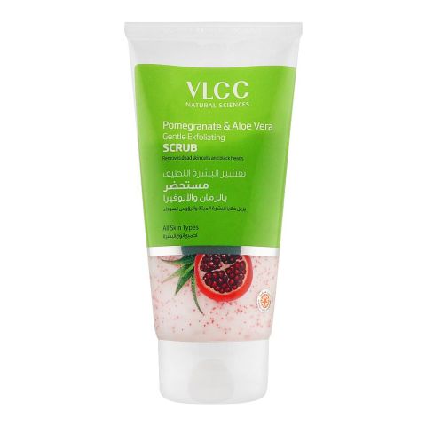 VLCC Natural Sciences Pomegranate & Aloe Vera Gentle Exfoliating Scrub, All Skin Types, 150ml