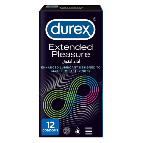 Durex Extended Pleasure Condoms 12-Pack